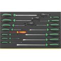 Stahlwille Tools DRALL+ set of screwdrivers i.TCS inlay No.TCS 4620/4660 VDE 3/3-tray18-pcs. 96831179